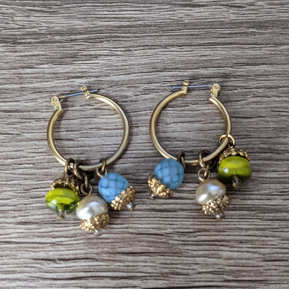 Hoop dangle earrings
